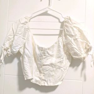Forever 21 White summer vintage top
